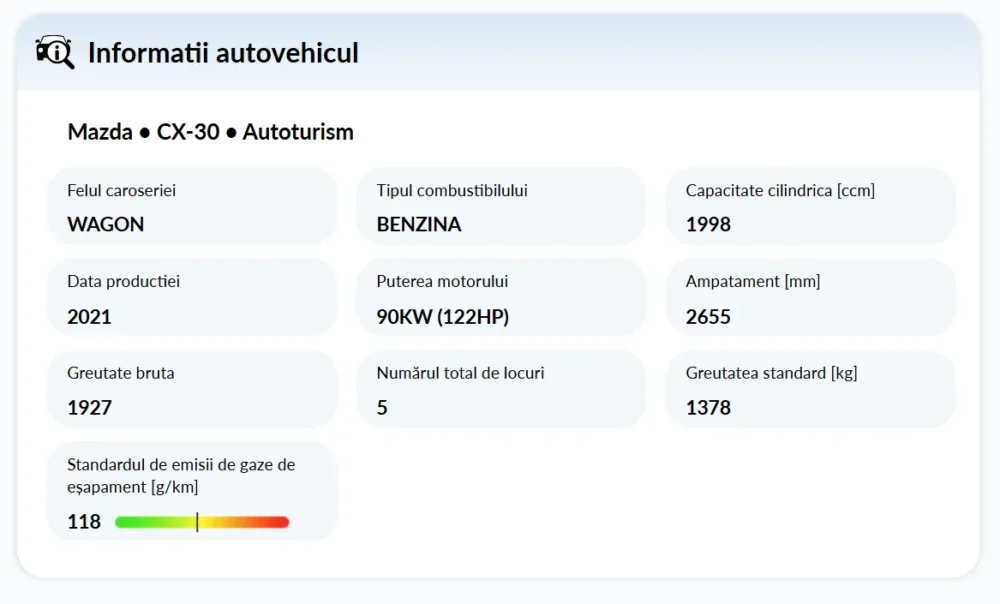 Standarde de emisii în secțiunea Informații despre vehicul din noul Raport autoDNA privind istoricul vehiculelor Standarde de emisii în secțiunea Informații despre vehicul din noul Raport autoDNA privind istoricul vehiculelor